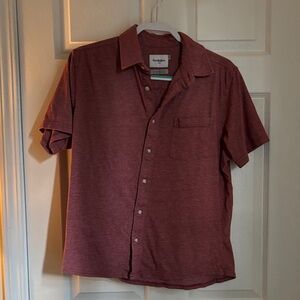 Goodfellow & Co Men's Maroon Casual Button Down Shirt